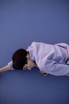 physical exercises on the sports field