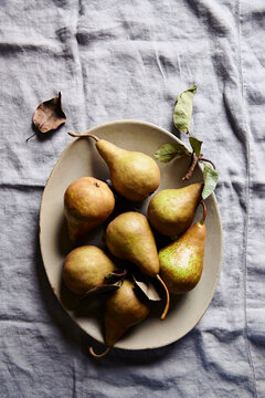 Platter of Bosc of Pears