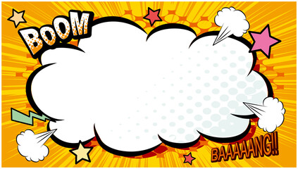 アメコミ風　サムネイル　爆弾　吹き出し