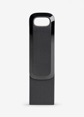 Black USB flash drive mockup technology data storage device