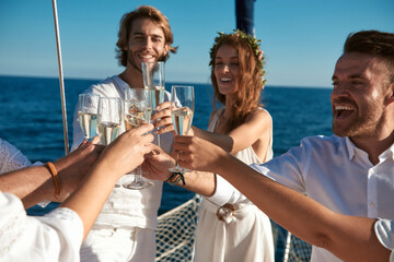 Wedding in a Sailing boat