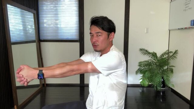 背中のコリ解消ストレッチ【#肩甲骨関節 #僧帽筋 #広背筋 #肩甲挙筋 #起立筋】#38