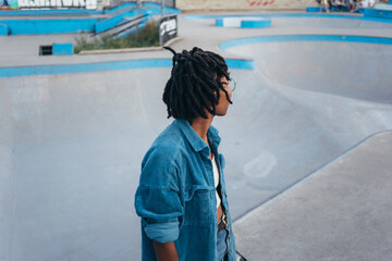 Shot of an unrecognizable African American woman looking away
