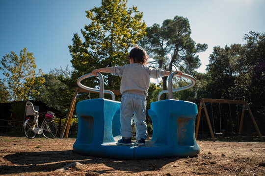 Kid at the playground