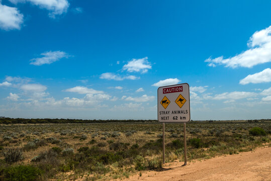 road sign in the outback