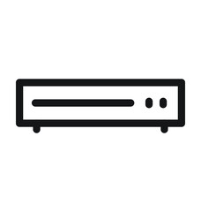CD Player Vector Outline Icon 