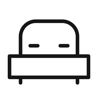 recommend clip art: Bed Vector Outline Icon 