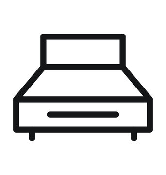 recommend clip art: Bed Vector Outline Icon  