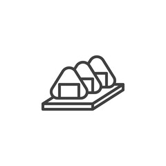 Sushi roll line icon