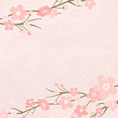 Obraz na płótnie Canvas Spring background with pink sakura flower
