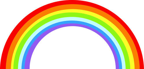 これは虹のイラストです。