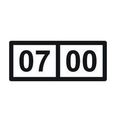 Timer Clock Vector Outline Icon