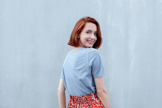 Portrait of a cheerful woman