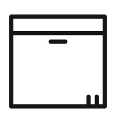 Freezer Vector Outline Icon 