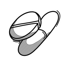 Medicine doodle vector icon. Drawing sketch illustration hand drawn line eps10