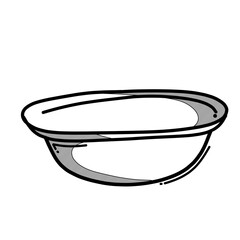 Bucket doodle vector icon. Drawing sketch illustration hand drawn line eps10