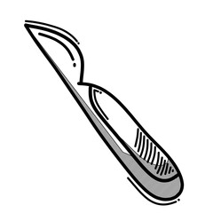Scalpel doodle vector icon. Drawing sketch illustration hand drawn line eps10