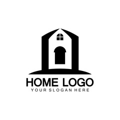 Home logo icon vector illustration design template.Home and house logo design vector, logo , architecture and building, design property , stay at home estate Business logo.