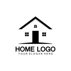 Home logo icon vector illustration design template.Home and house logo design vector, logo , architecture and building, design property , stay at home estate Business logo.