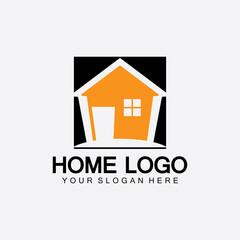 Home logo icon vector illustration design template.Home and house logo design vector, logo , architecture and building, design property , stay at home estate Business logo.