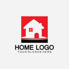 Home logo icon vector illustration design template.Home and house logo design vector, logo , architecture and building, design property , stay at home estate Business logo.