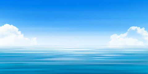 Obraz premium 海 波 夏 背景