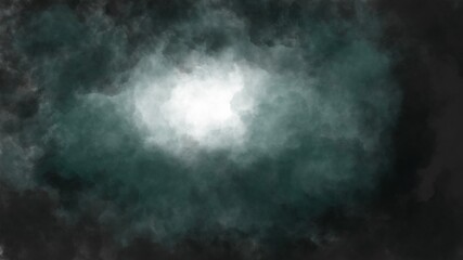 Fototapeta premium Abstract background with black green and white fluids