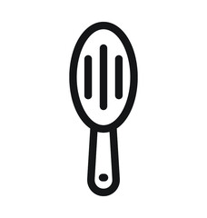 Paddle Brush Vector Outline Icon