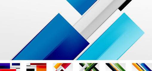 Obraz premium Abstract backgrounds - multicolored lines. Templates for business or technology presentations, internet posters or web brochure covers