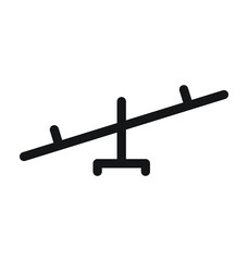 Seesaw Vector Outline Icon