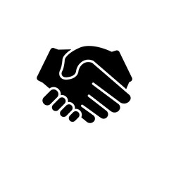 Handshake icon. deal, partner, Business symbol. the icon can be used for application icon, web icon, infographics. Editable stroke. Design template vector
