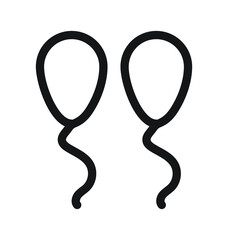 Balloons Vector Outline Icon