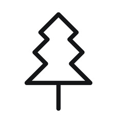 Fir Tree Vector Outline Icon