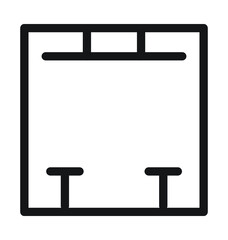 Weighing Machine Vector Outline Icon