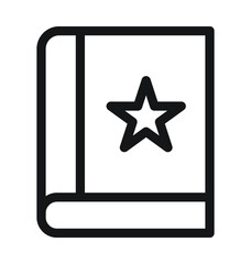 Book Line Vector Icon