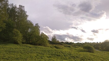 landscape with clouds