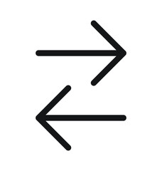 Directional Arrow Line Vector Icon