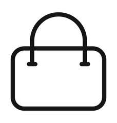 Handbag Line Vector Icon