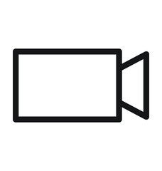 Video Camera Line Vector Icon