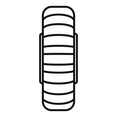 Spare wheel icon, outline style
