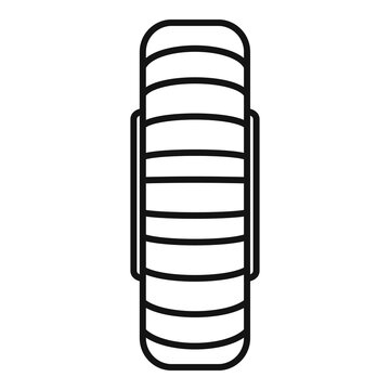 recommend clip art: Spare wheel icon, outline style