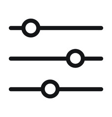 Equalizer Line Vector Icon