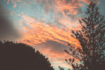 cielo, atardecer, nube, nube, amanecer, naturaleza, sol, anaranjada, rojo, azul, anochecer,...