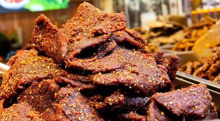 Spicy beef jerky