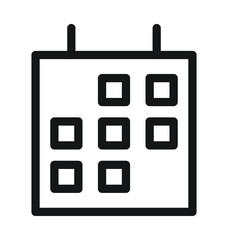 Calendar Line Vector Icon