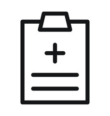 Obraz premium Medical Report Line Vector Icon