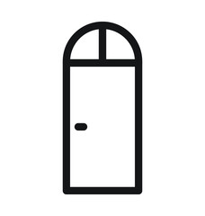 Home Entrance Line Vector Icon