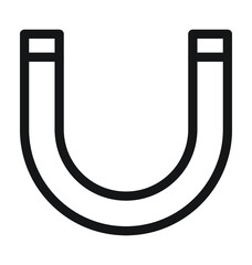 Magnet Line Vector Icon