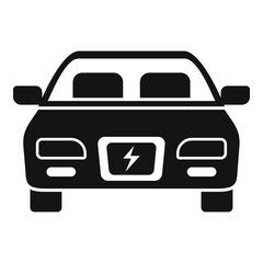 Modern hybrid car icon, simple style