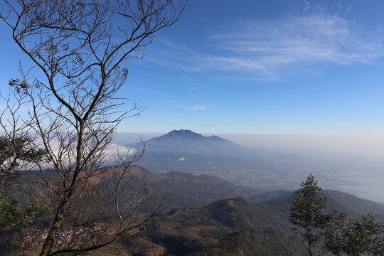 scenin view of Ungaran mountain